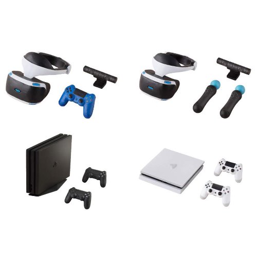 [입고완료]반다이 가챠폰 콜렉션 PlayStation 4 ＆ PlayStation VR (플레이스테이션4&amp;VR)(플스)4종세트