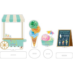 [22년10월입하]굿스마일 넨도로이드 모어 아크릴 스탠드 데코레이션 : 아이스크림 가게