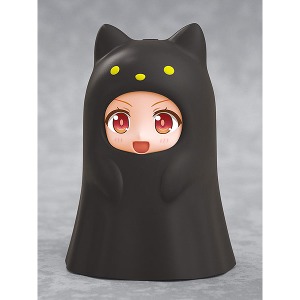 [23년5월입하]굿스마일 넨도로이드 모어 키구루미 얼굴 파츠 케이스 :Ghost Cat 검은색